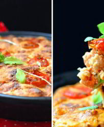 Рыбная запеканка под сырным суфле