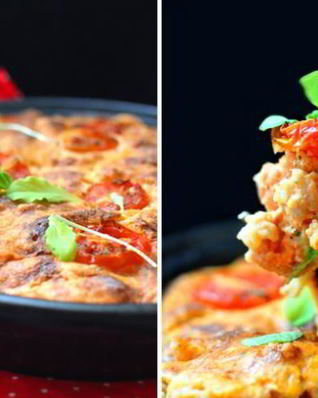 Рыбная запеканка под сырным суфле