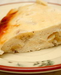 Творожная запеканка с бананами