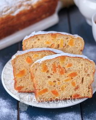 Творожная запеканка с курагой