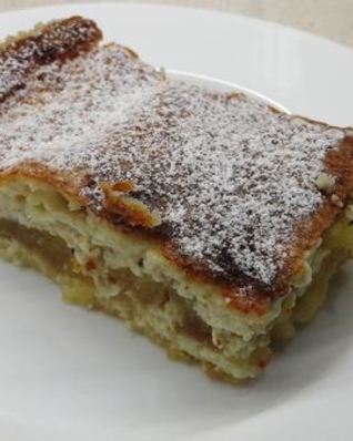 Творожная запеканка с яблоками
