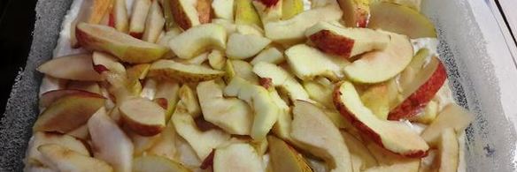 творожная запеканка с яблоками