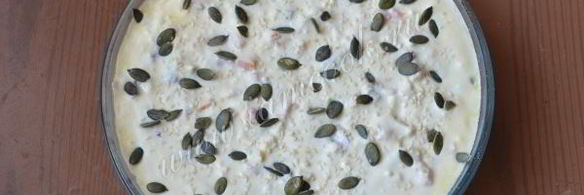 творожная запеканка с яблоком и тыквой