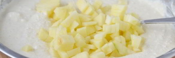 творожная запеканка с яблоком по дюкану