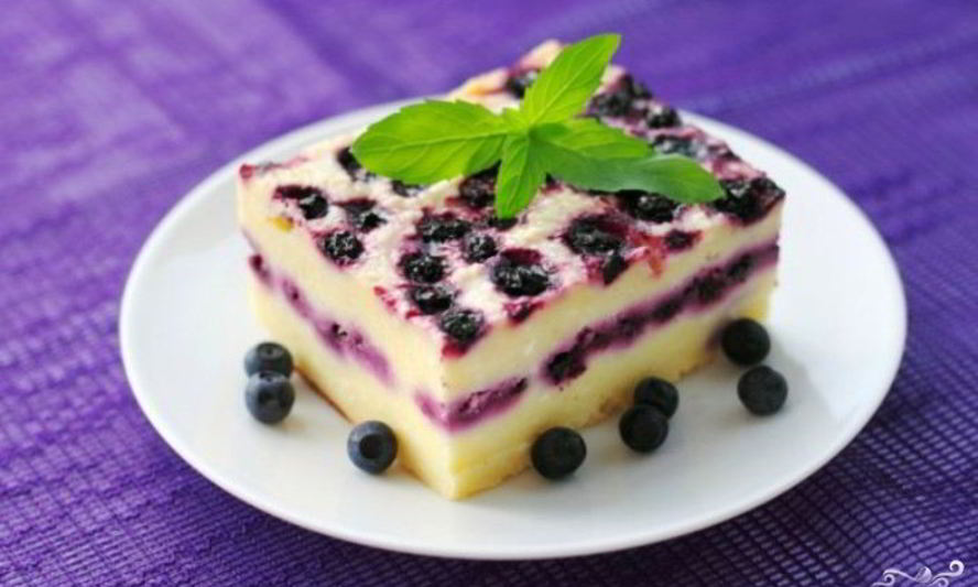 Рецепт творожной запеканки со смородиной