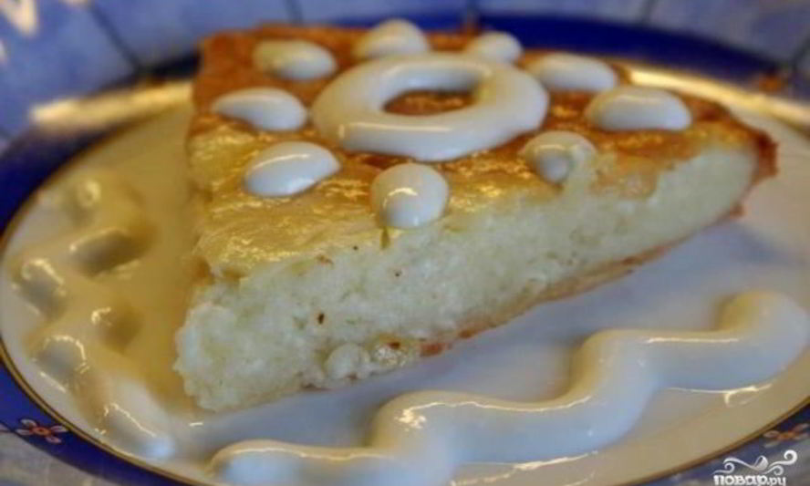 Рецепт творожно-лимонной запеканка