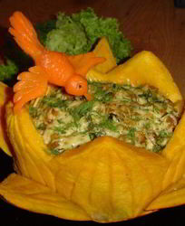 Тыквенная запеканка Цветок лотоса