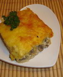 Тыквенно-картофельная запеканка с грибами