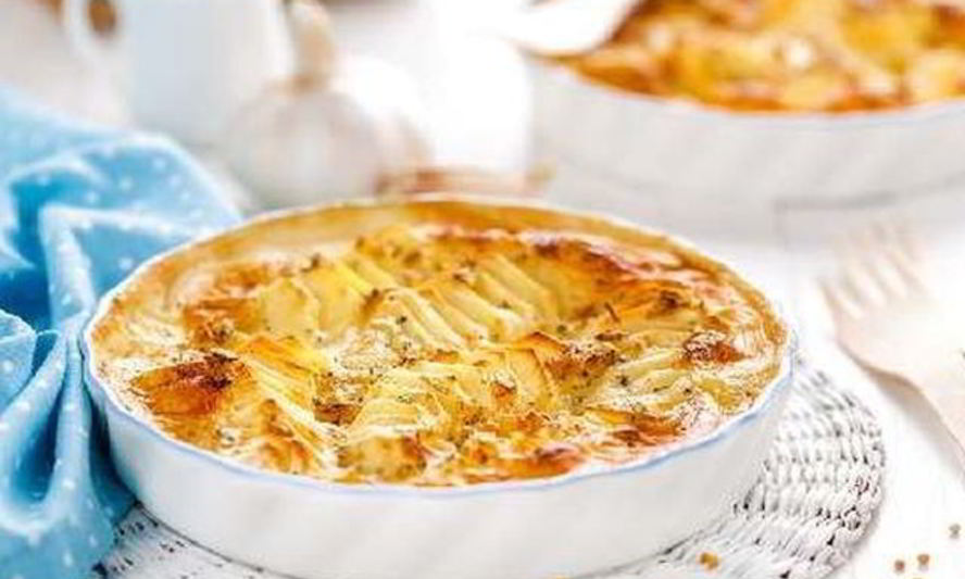 Рецепт яркой картофельной запеканки