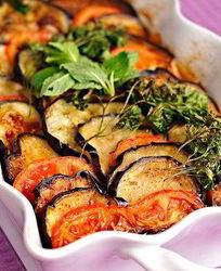 Запеканка из баклажанов с мясом