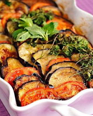 Запеканка из баклажанов с мясом