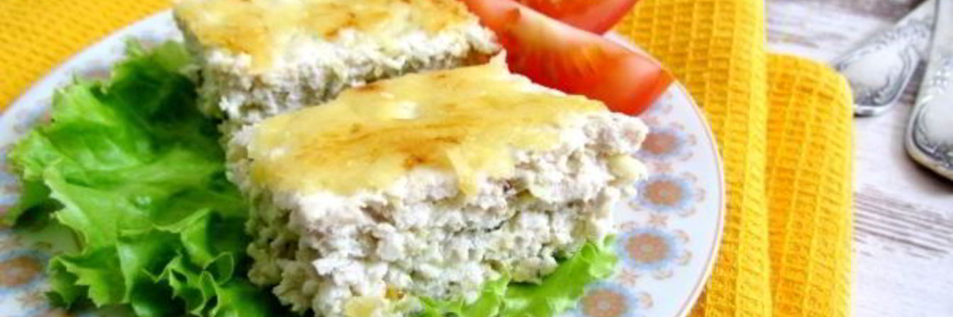 Запеканка из кабачков с курицей