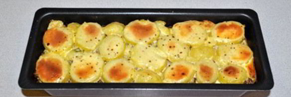 запеканка из картофеля с куриными потрошками