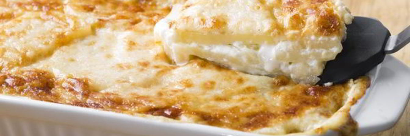 Запеканка из картофеля с творогом и сыром