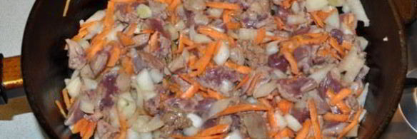 запеканка из макарон с куриной печенью