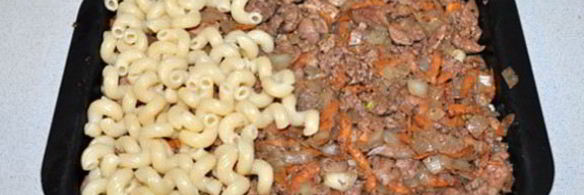 запеканка из макарон с куриной печенью