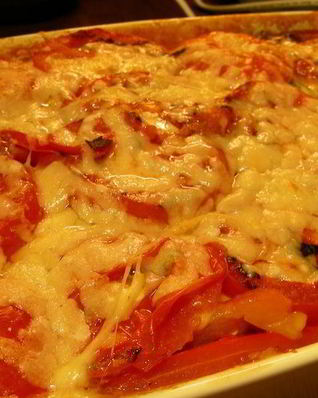 Запеканка из овощей-гриль и 2х видов сыра