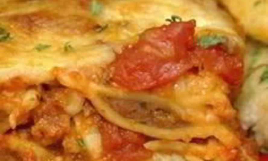 Рецепт запеканки из пельменей с лечо