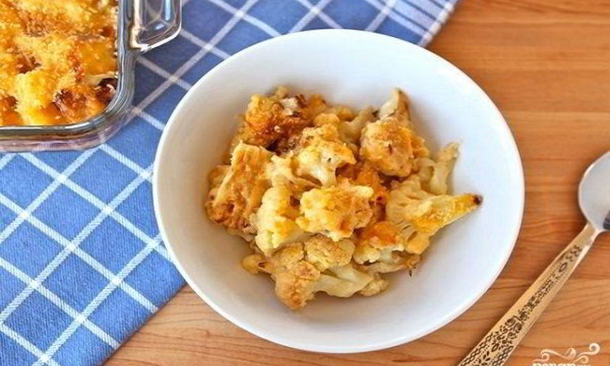 Рецепт запеканки из цветной капусты с сыром