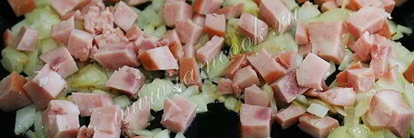 запеканка из цветной капусты с ветчиной