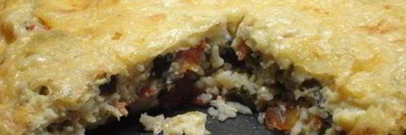 запеканка из зеленого лука по-итальянски