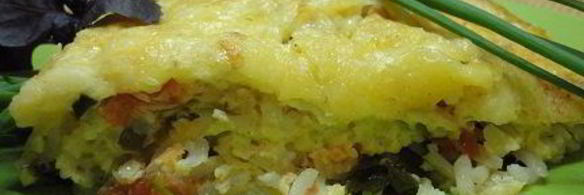 запеканка из зеленого лука по-итальянски