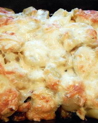 Запеканка картофельная с сушеными грибами