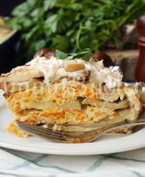 Запеканка с баклажанами и фаршем