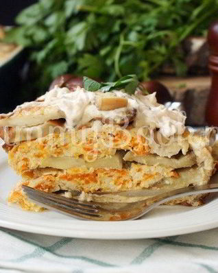 Запеканка с баклажанами и фаршем