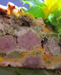 Запеканка с брокколи и мясными шариками