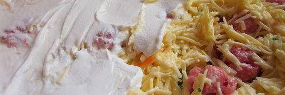 запеканка с брокколи и мясными шариками