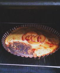 Запеканка с персиками