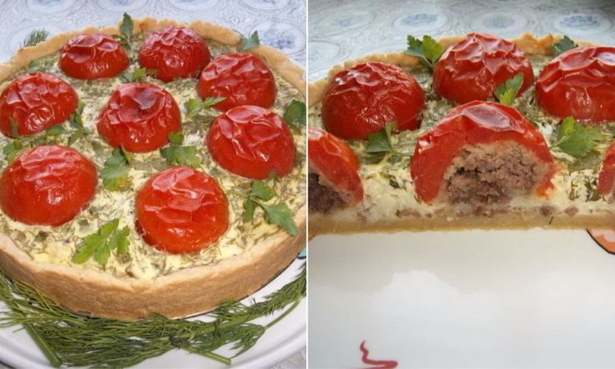 Рецепт запеканки с помидорами и фаршем