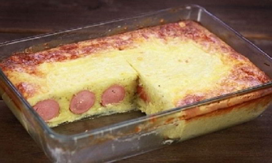 Рецепт запеканки с сосисками