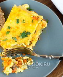 Запеканка с тыквой, картофелем и шпинатом