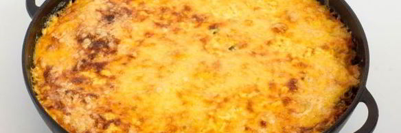 запеканка с тыквой, картофелем и шпинатом