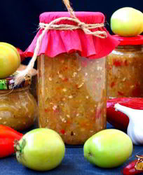 Аджика из зеленых помидоров