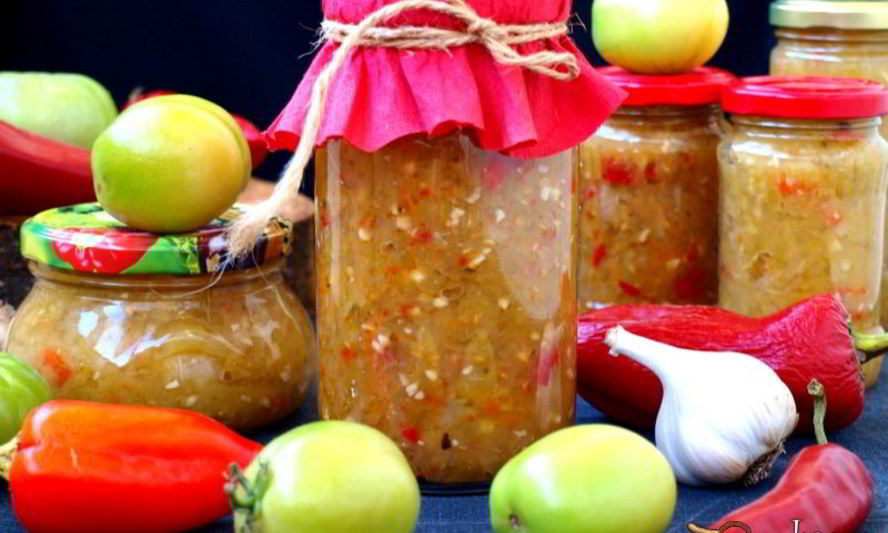 Рецепт аджики из зеленых помидоров