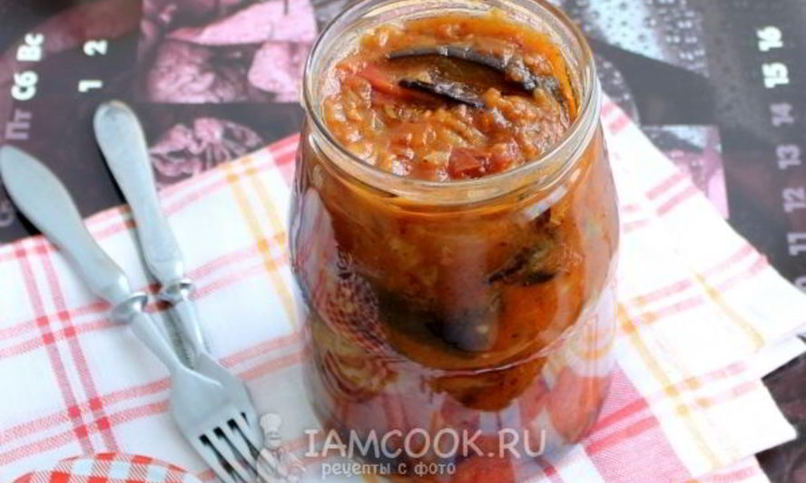 Рецепт баклажанов в аджике на зиму