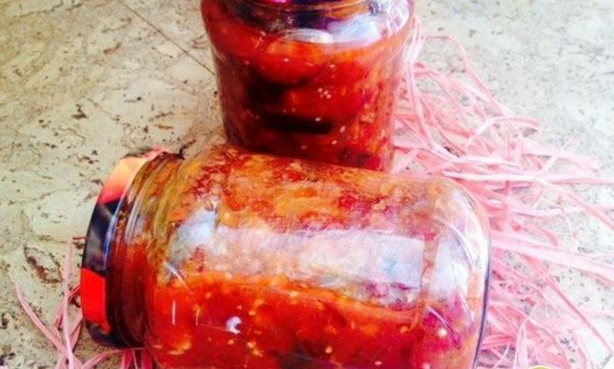 Рецепт баклажанов с фасолью на зиму