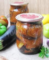 Баклажаны с перцем болгарским на зиму