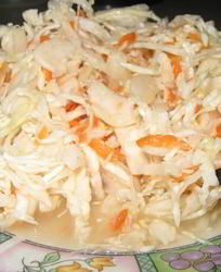 Домашняя квашеная капуста с морковью