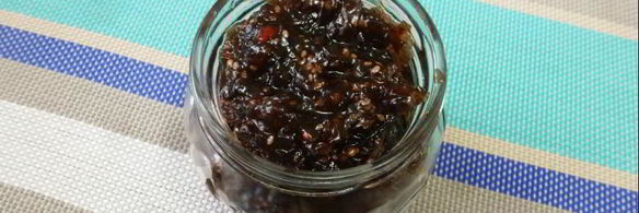 чиа-джем из морской капусты и клюквы