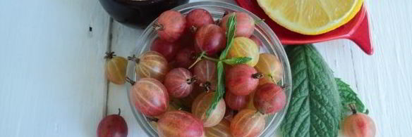 джем из крыжовника, лимона и мелиссы
