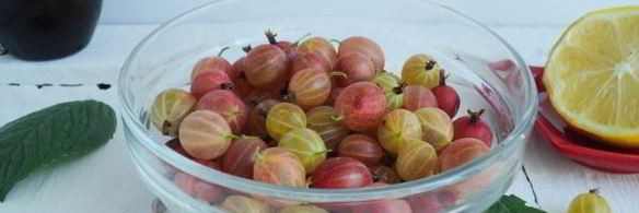 джем из крыжовника, лимона и мелиссы