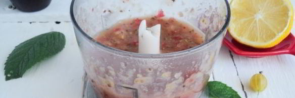 джем из крыжовника, лимона и мелиссы