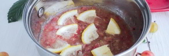 джем из крыжовника, лимона и мелиссы