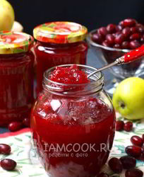 Джем из яблок и кизила