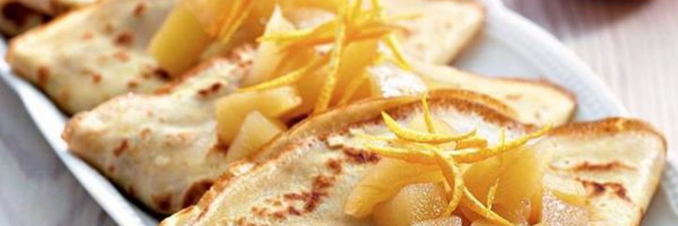 Французские блинчики с джемом и сыром