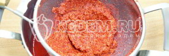 малиновый джем без косточек